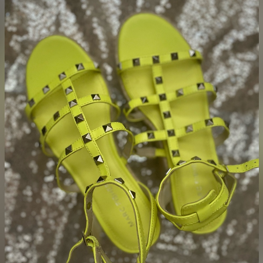 Marc Fisher Neon Yellow Espadrilles